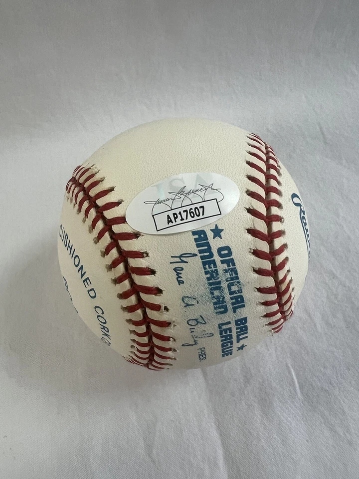 Bryan Harvey Los Angeles Angels Raro Firmado Autografiado Béisbol y Estuche Certificado de Autenticidad JSA Foto 2 de 4