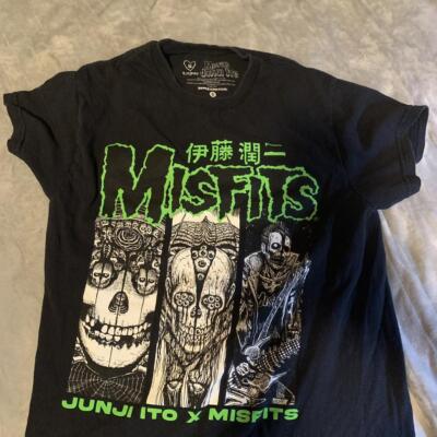 Misfits x JUNJI ITO black graphic t shirt REPRINT classic style