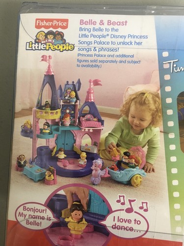Fisher-Price Little People Disney Belle and Beast -2 Figure - Rare Set - NEW - Picture 9 of 12