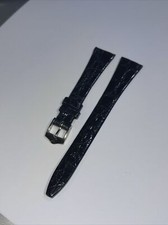 Authentic GUCCI Flat Black Watch Band 15 Mm New Old Stock