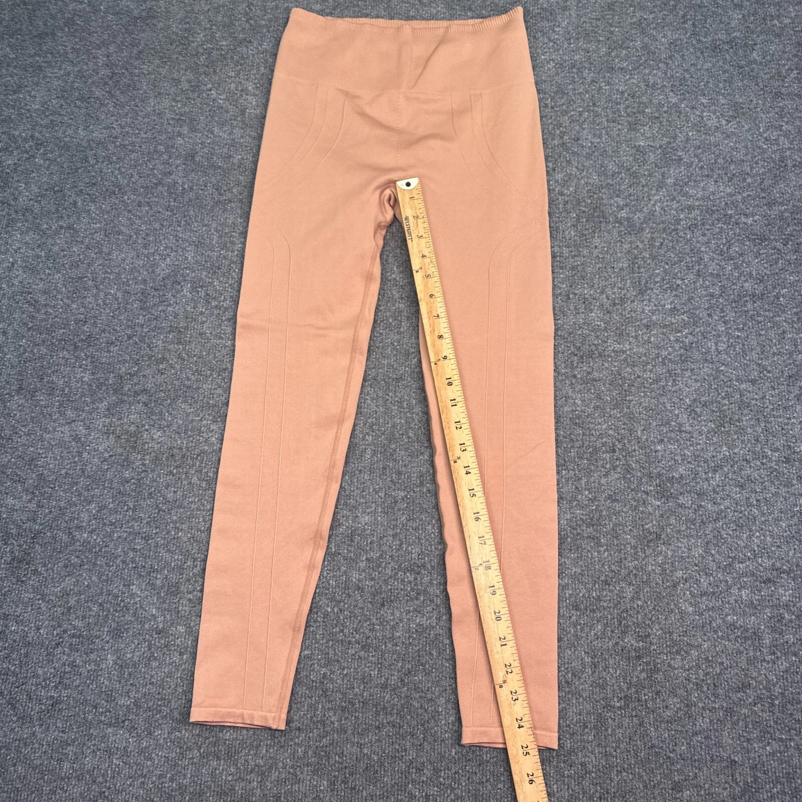 fabletics nude mid rise stretch athletic leggings