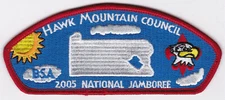 JSP - HAWK MOUNTAIN COUNCIL - 2005 NATIONAL JAMBOREE - RED BORDER