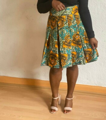 Ankara High Waist Skirt, Aftican Print Skirt, Sommer Skirt