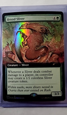 2022 MTG Magic the Gathering Secret Lair Extended Art Foil 647 Brood Sliver LP