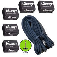 Presta 60mm Valve Inner Tube 700 x 25-32c Road Hybrid Innertubes 5 Pack of Tubes