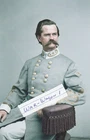 Civil War Photo ,  Confederate  Officer In Color