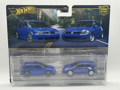 Hot Wheels Premium Car Culture 2004 VW Golf R32/VW Golf MK7 - 1:64 Diecast Cars