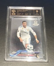 2017-18 Topps Chrome UEFA Champions League Base Soccer Card Cristiano Ronaldo 