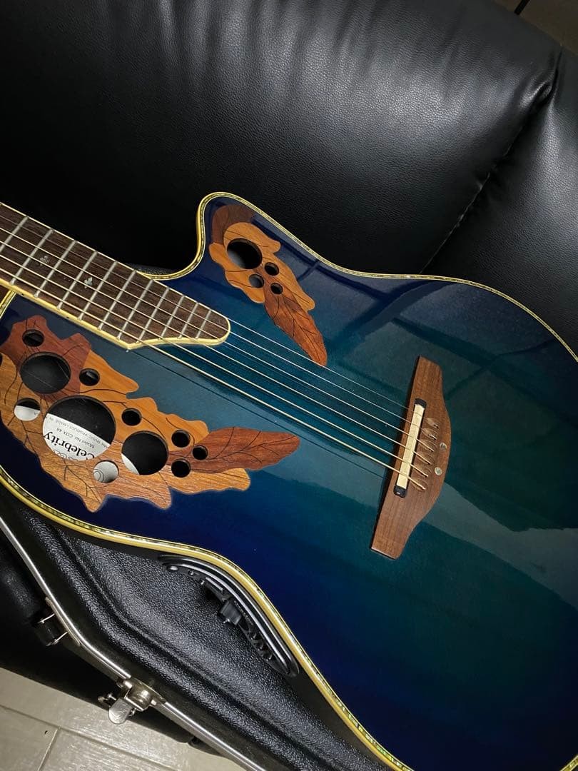 Electric Acoustic Guitar Ovation Celebrity CDX48 Blue Burst with