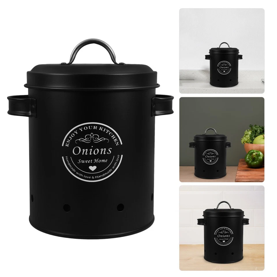 Kartoffel Box Und Zwiebel Aufbewahrungsbox Knoblauchbehälter Knoblauchspeicher - Bild 2 von 4