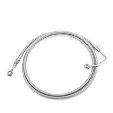 71" Extended Length ABS Upper Hydraulic Front Brake Line Stainless Steel with...