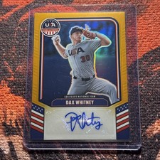 🔥2026 Panini Stars & Stripes Prism Dax Whitney /10 Gold Auto Autograph SSP🔥