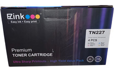 EZInk TN227 Toner Cartridge 4-Pack Black Cyan Magenta Yellow 