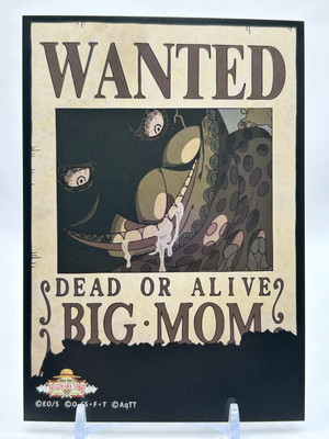 ONE PIECE WANTED POSTER Bromide Card BIG MOM Mugiwara Store From