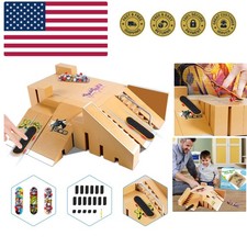 Fingerboard Skate Park Kit,Skateboard Finger Toys with 3 Finger Skateboards ...