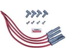 Msd 8.5mm Universal Smart Coil Ign1a High Output Spark Plug Wire Kit Red Igbt