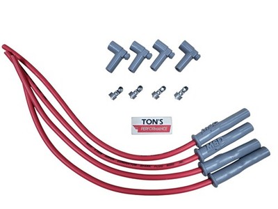 MSD 8.5mm Universal Smart Coil IGN1A High Output Spark Plug Wire kit RED IGBT