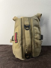 KONG Tactical Dog Vest Harness Tan Size Large With Carry Pouches Top Handle
