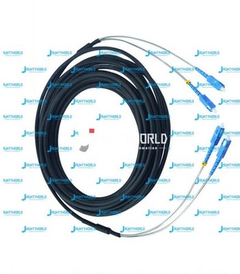 30M Outdoor 2 Field Fiber Patch Cord SC to SC SC-SC SM 9/125 Duplex *pt