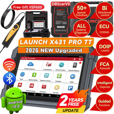 LAUNCH X431 PRO TT PRO5 OBD2 Car Diagnostic Tool Scanner ECU Coding Brake