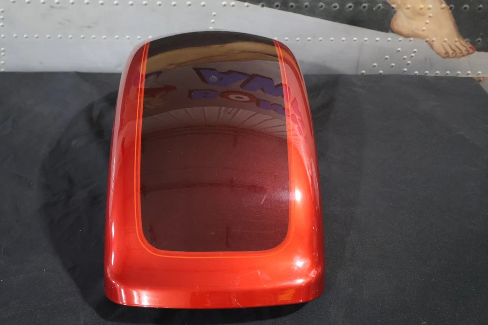 59500532EGG NOVO OEM 2018 HARLEY-DAVIDSON FLFBS FATBOY PARA-LAMA TRASEIRO WICKED VERMELHO - Imagem 3 de 4