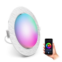 RX-3 Einbauleuchte Flach & Silber Inkl. Smarthome Rgb Wifi Led Dimmbar 6W GX53