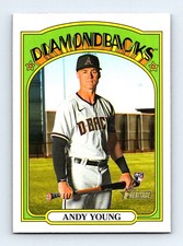 #590 2021 Topps Heritage * Andy Young RC Arizona Diamondbacks