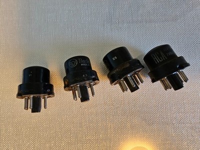 Vintage 6H6 Vacuum Tubes Metal RCA (4) WARDS (1)  GM Genuine Parts (1) Lot of 6