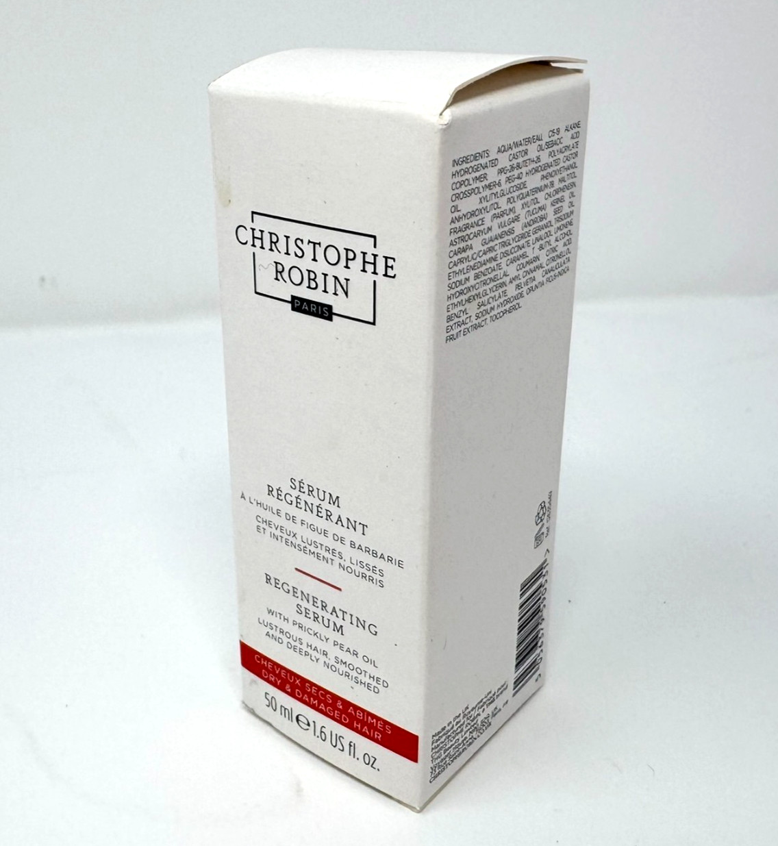 Christophe Robin Regenerating Serum with Prickly Pear Oil 1.6 fl oz / 50 mL NEW