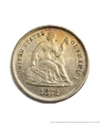 1872 S Silver Half Dime Seated Liberty San Francisco FL Estate American US Coin
