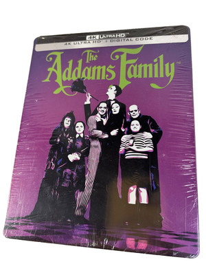 The Addams Family SteelBook (4K UHD Blu-ray + Digital) Brand New Sealed