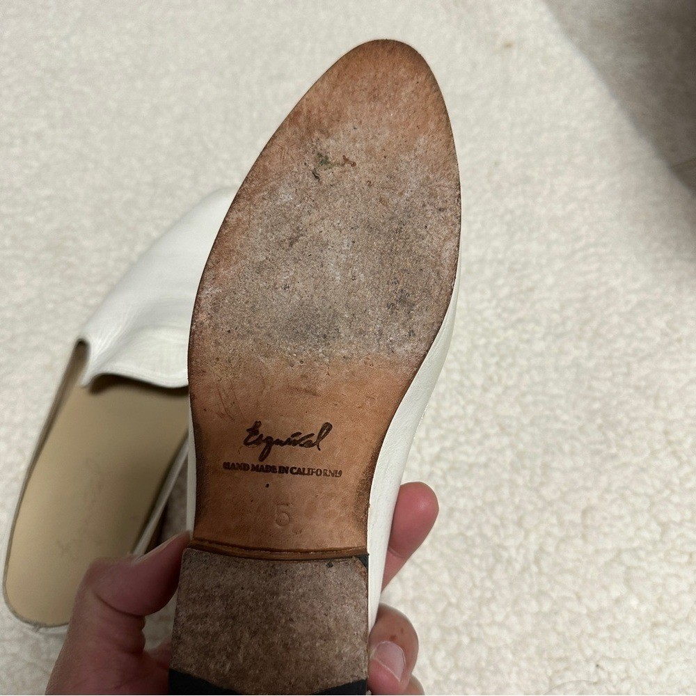 Esquivel white loafers for women size 5 View 3