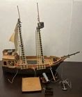 Vintage Playmobil Toys 1978 Pirate Ship Boat - Incomplete