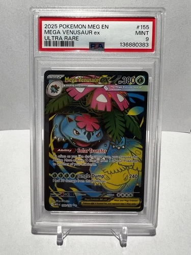 Mega Venusaur ex Ultra Rare 155/132 Pokemon - Mega Evolution PSA 9