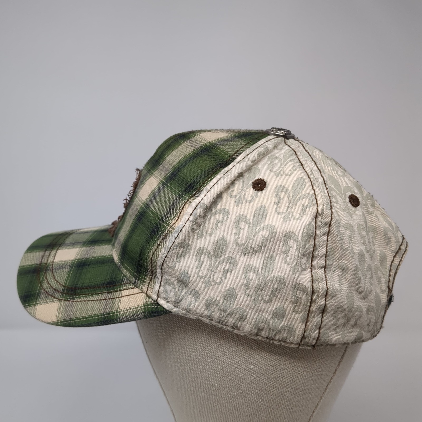 Fleur De Lis Strapback Baseball Cap Multi One Siz… - image 3