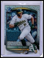 2025 Bowman #BCP-114 Nick Kurtz Chrome Prospects Mojo Refractor