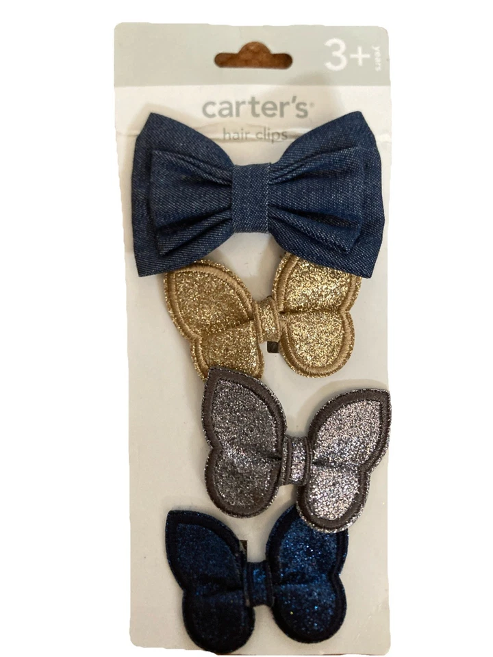 Carter’s Hair Clips & Claire’s Scrunchie Ties-Only Colored Butterflies Preowned - Image 2 of 4