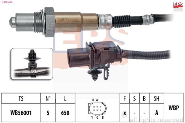 Eps 1.998.414 Lambdasonde Lamdasonde FüR Ford-image