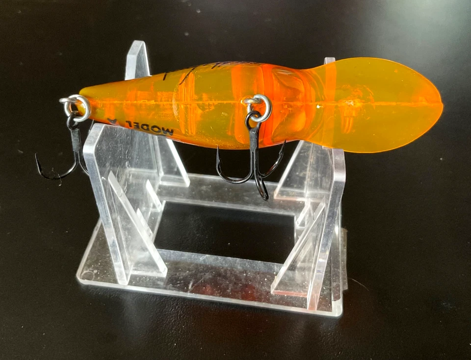 Bombardero Larry Nixon Modelo A Señuelo de Pesca Rattlin CALIENTE TRANSLÚCIDO ROJO CANGREJO DE RÍO Foto 3 de 4