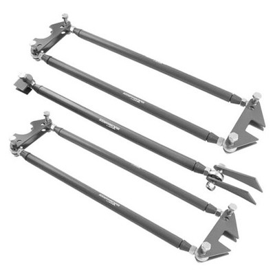 Parallel 4-Link Suspension Kit, Universal Weld-On 24'' Steel Bars for Rat Rod 