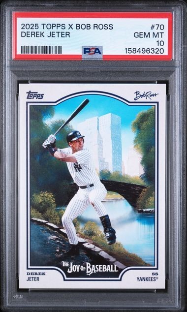Topps x Bob Ross The Joy Of Baseball 2025 Derek Jeter #70 PSA 10 Yankees