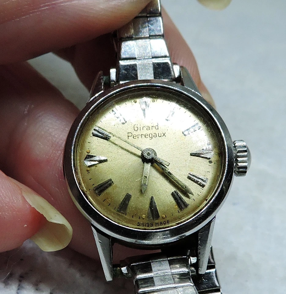 Reloj Girard Perregaux Vintage Damas Hecho en Suiza Funcionamiento Foto 4 de 4