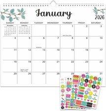 Beautiful 2026 Magnetic Fridge Calendar - Runs from January 2026 until July 2027