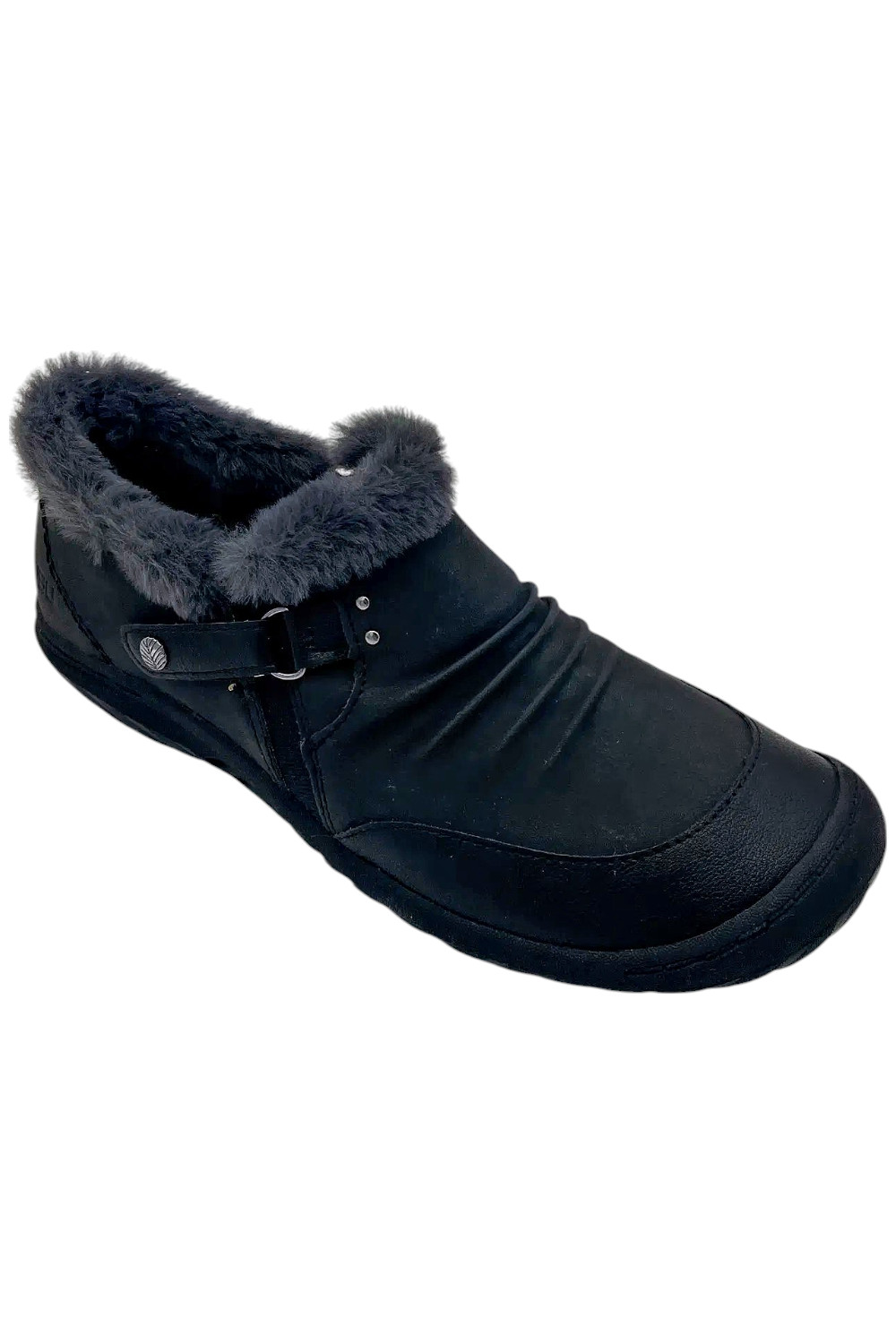 Женские водонепроницаемые ботильоны JBU Illinois с искусственным мехом черного цвета