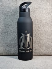 Gourde Isotherme OM Olympique de Marseille 500ml – Gravée – Avec Paille – Neuve
