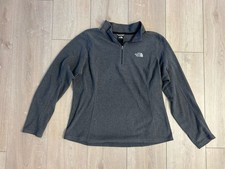 The North Face Fleece 1/4 Zip Lightweight Pullover Gray Size L