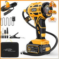 Akku Luftkompressor 180 Psi Tragbare Reifenpumpe Digitaler Luftkompressor Gelb
