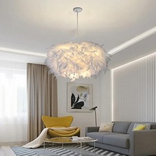 220V Fluffy Feather Light/Lamp Shades for Pendant Ceiling Light,Table/Floor Lamp