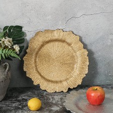 33cm Vintage Silver Plated Charger Plate Wedding Table Dinner Party Centerpiece
