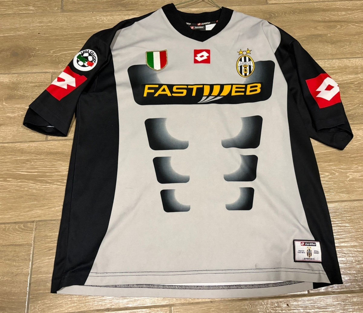 lotto 2001-2002ユベントスユニフォーム　ブッフォン VTG Lotto Juventus 2001 - 2002 Goalkeeper Jersey #1 Buffon Sz XL